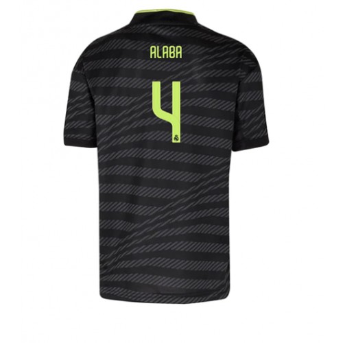 Real Madrid David Alaba #4 Tredjedrakt 2022-23 Kortermet Real Madrid David Alaba #4 Tredjedrakt 2022-23 Kortermet